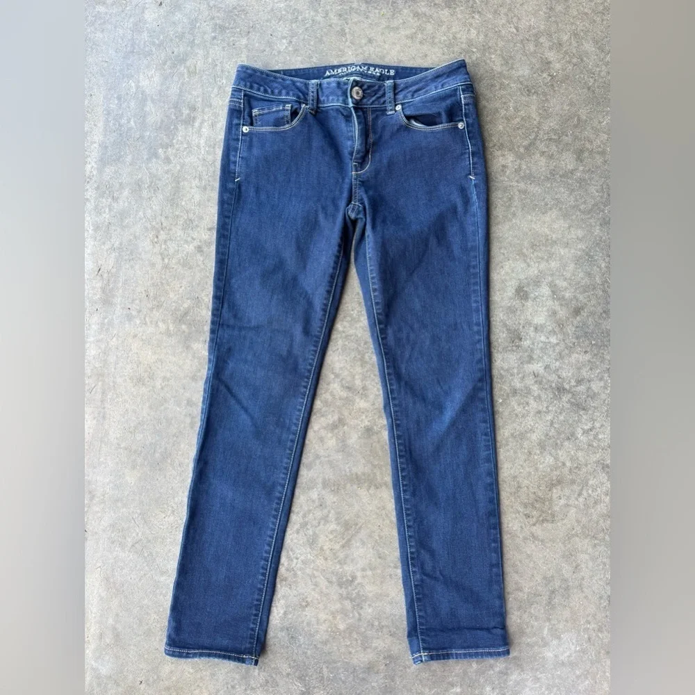 American Eagle Outfitters Dark Blue Skinny Jeans size 4S